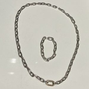 David Yurman Madison Convertible Chain Necklace with 18k Yellow Gold